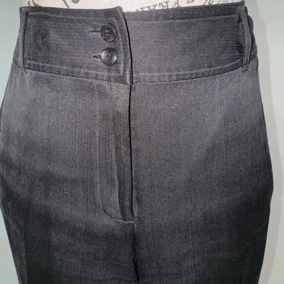 EUC: Dressy Tommy Bahamas Black (Charcoal) 100% Silk Pants - Picture 4 of 7